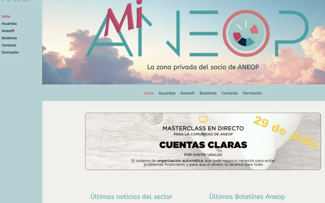Nueva web del Socio ANEOP